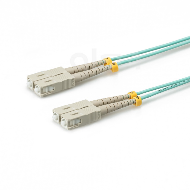 om3 mm sc upc to sc upc 2m duplex fiber patch cable