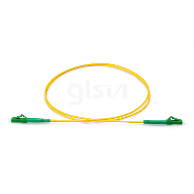 1m Fiber Optic Patch Cable LC APC to LC APC OS2 Simplex Single Mode PVC 2.0mm