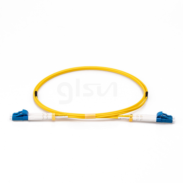 1.5m Fiber Optic Patch Cable LC UPC to LC UPC OS2 Duplex Single Mode PVC 2.0mm