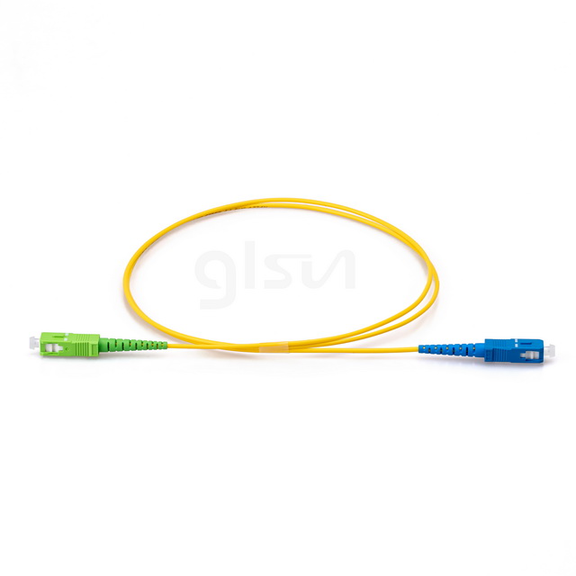 1m Fiber Optic Patch Cable SC UPC to SC APC OS2 Simplex Single Mode PVC 2.0mm