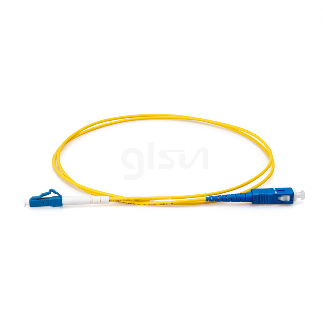 3m Fiber Optic Patch Cable LC UPC to SC UPC OS2 Simplex Single Mode PVC 2.0mm