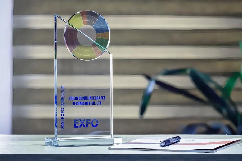 GLsun Awarded 'Global Gold Supplier' by EXFO