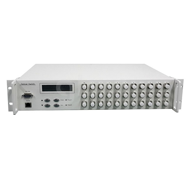 SUN-1×64 Rack Optical Switch Single Mode FC/PC Broad Wavelength 1310/1550nm