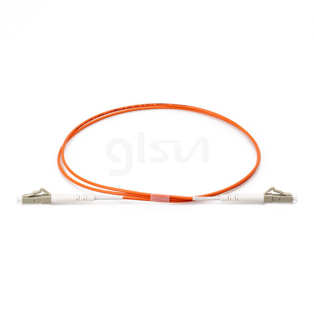 1m Fiber Optic Patch Cable LC UPC to LC UPC OM1 Simplex Multimode PVC 2.0mm