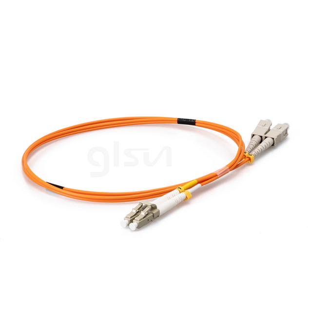 om1 mm lc upc to sc upc 5m duplex fiber patch cord