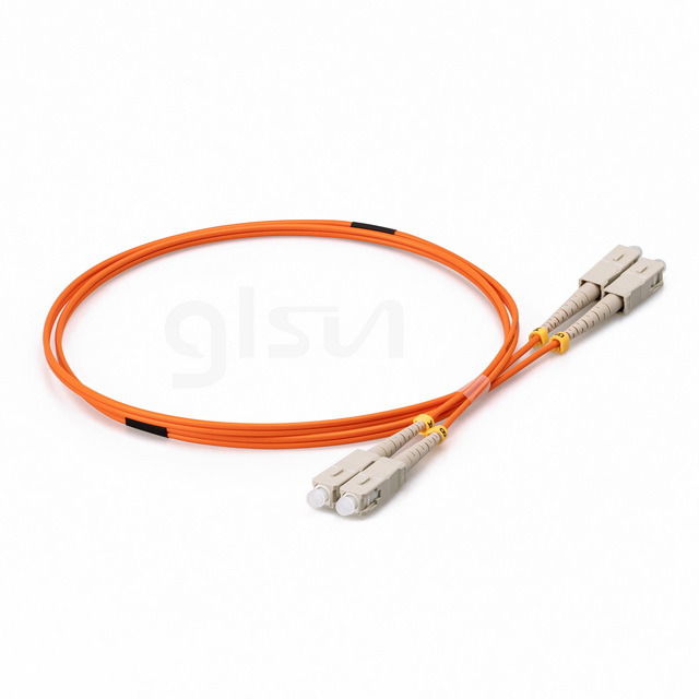 om1 mm sc upc to sc upc 1m duplex fiber optic patch cable