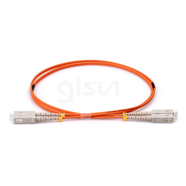 2m Fiber Optic Patch Cable SC UPC to SC UPC OM1 Duplex Multimode PVC 2.0mm