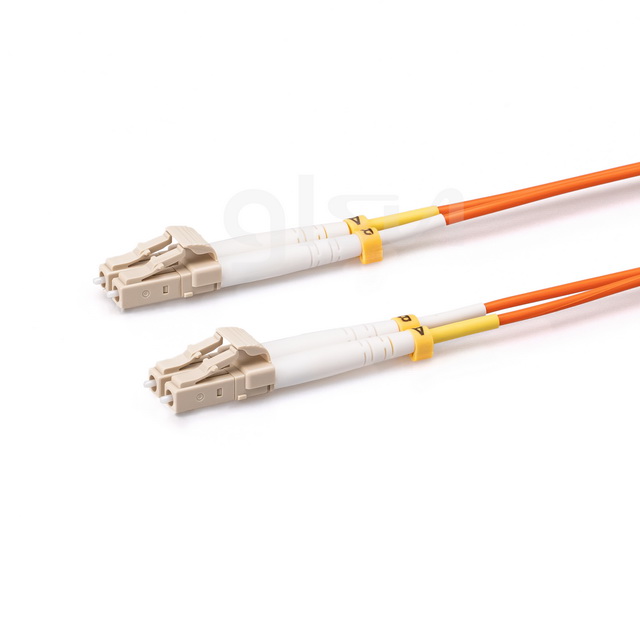om2 mm lc upc to lc upc 5m duplex fiber optic patch cord