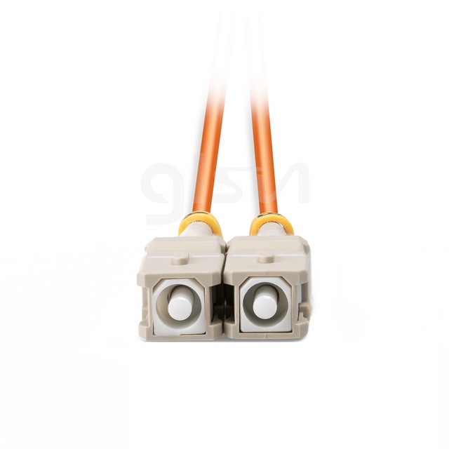 om2 mm sc upc to sc upc 2m duplex fiber optic patch cable