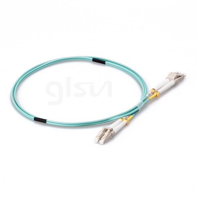 om3 mm lc upc to lc upc 0.5m duplex fiber optic patch cable