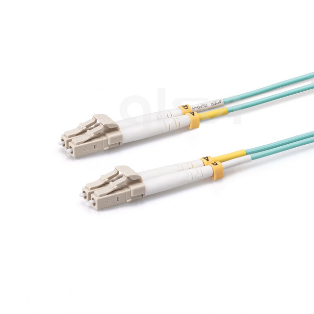om3 mm lc upc to lc upc 0.5m duplex fiber patch cable