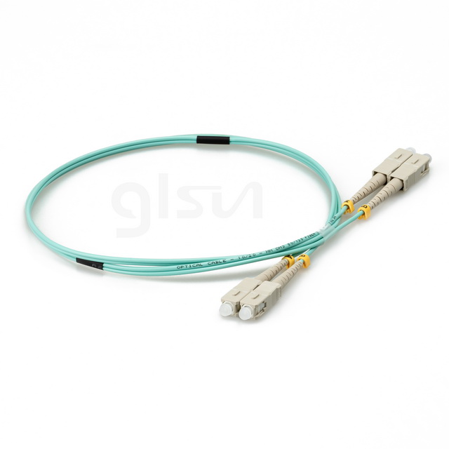 om3 mm sc upc to sc upc 1m duplex fiber optic patch cord