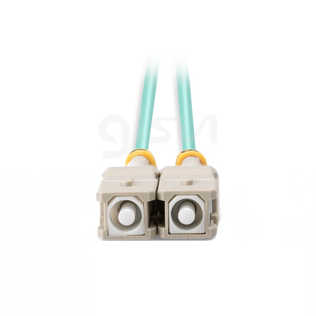 om3 mm sc upc to sc upc 1m duplex fiber patch cable