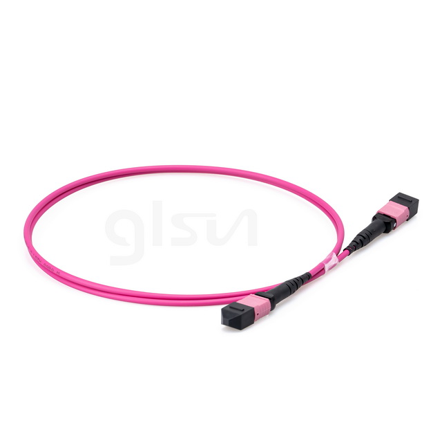 om4 mm 12 fiber mtp female to mtp female type a 5m fiber patch cord