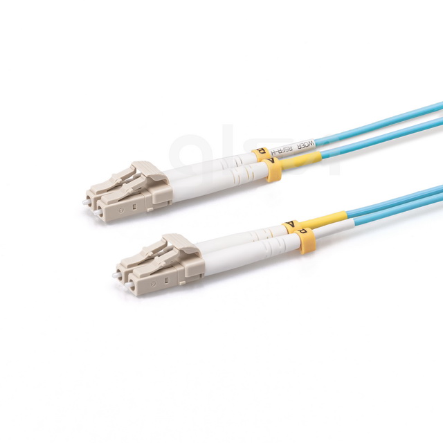om4 mm lc upc to lc upc 0.5m duplex fiber patch cable