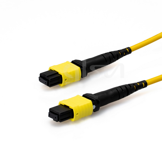 os2 sm 12 fiber mtp female to mtp female type a 10m fiber patch cable