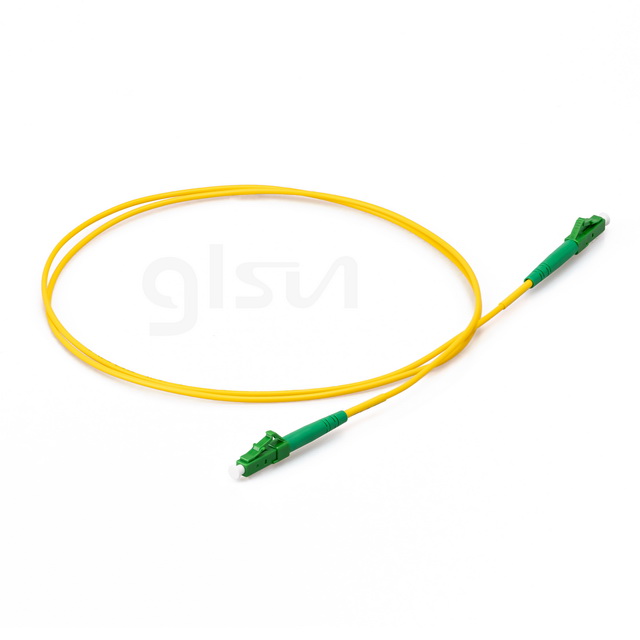 os2 sm lc apc to lc apc 2m simplex fiber optic patch cord