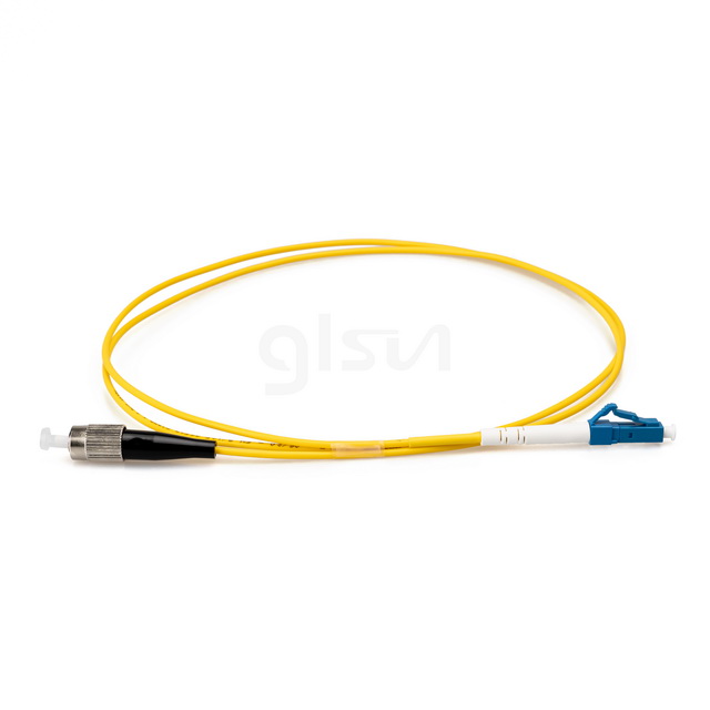 1m Fiber Optic Patch Cable LC UPC to FC UPC OS2 Simplex Single Mode PVC 2.0mm