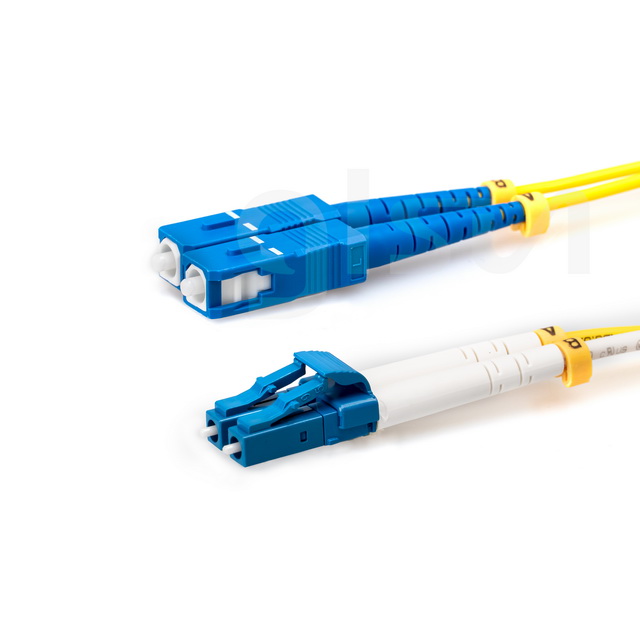 os2 sm lc upc to sc upc 2m duplex fiber patch cord