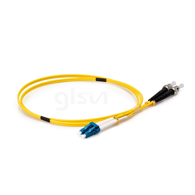 os2 sm lc upc to st upc 1m duplex fiber optic patch cord