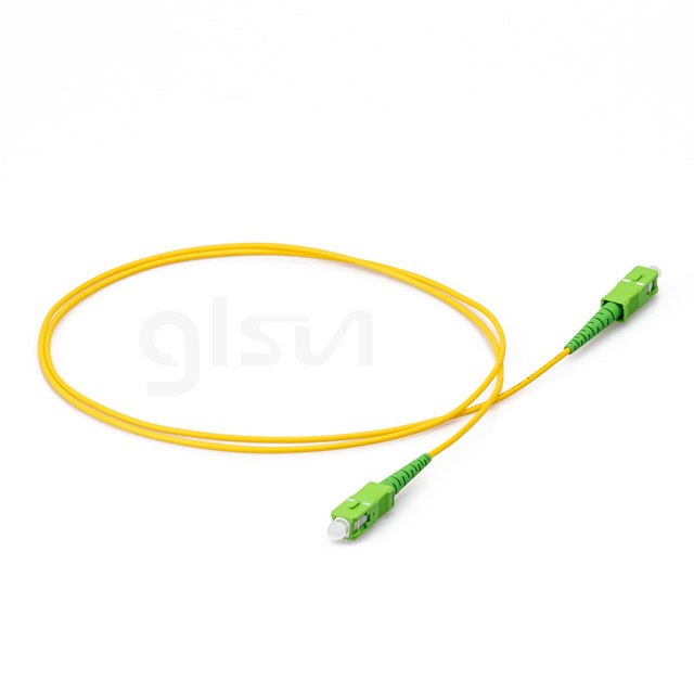 os2 sm sc apc to sc apc 0.5m simplex fiber optic patch cord