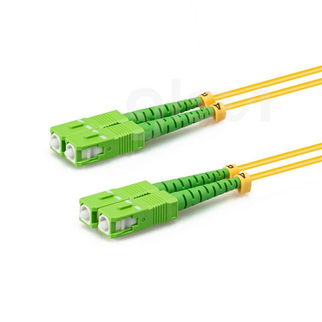 os2 sm sc apc to sc apc 1m duplex fiber patch cable