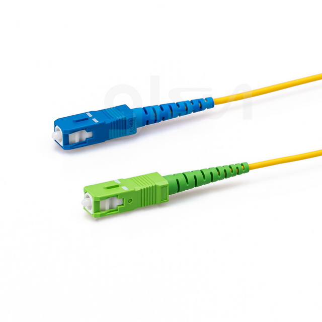 os2 sm sc apc to sc upc 1m simplex fiber patch cord