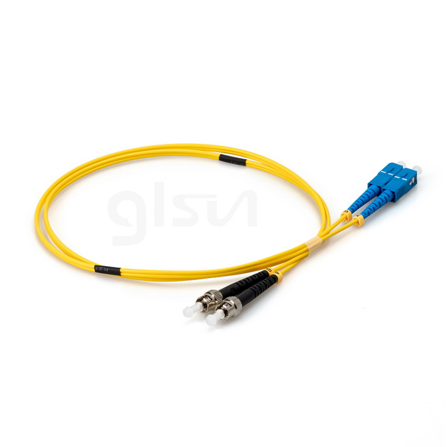 os2 sm sc upc to st upc 1m duplex fiber optic patch cord
