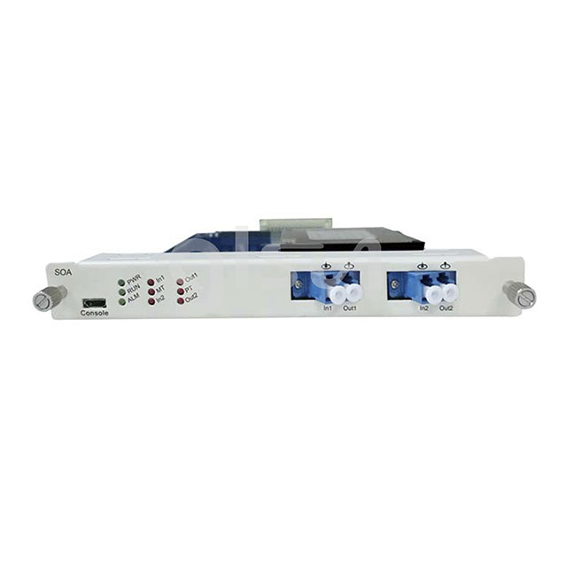 SOA Semiconductor Optical Amplifier, 1 Optical Link Amplification, 13db Max Gain, LC/PC Connector, Pluggable Module