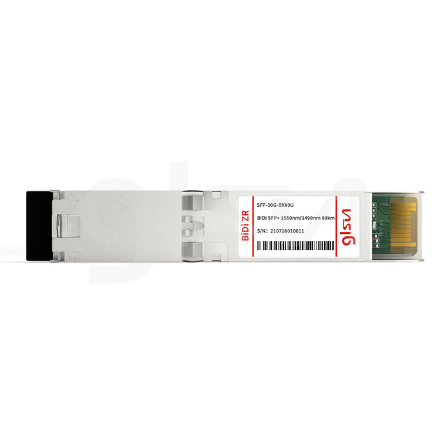 sfp 10g bx80d 1550nm 1490nm 80km bidi fiber transceiver