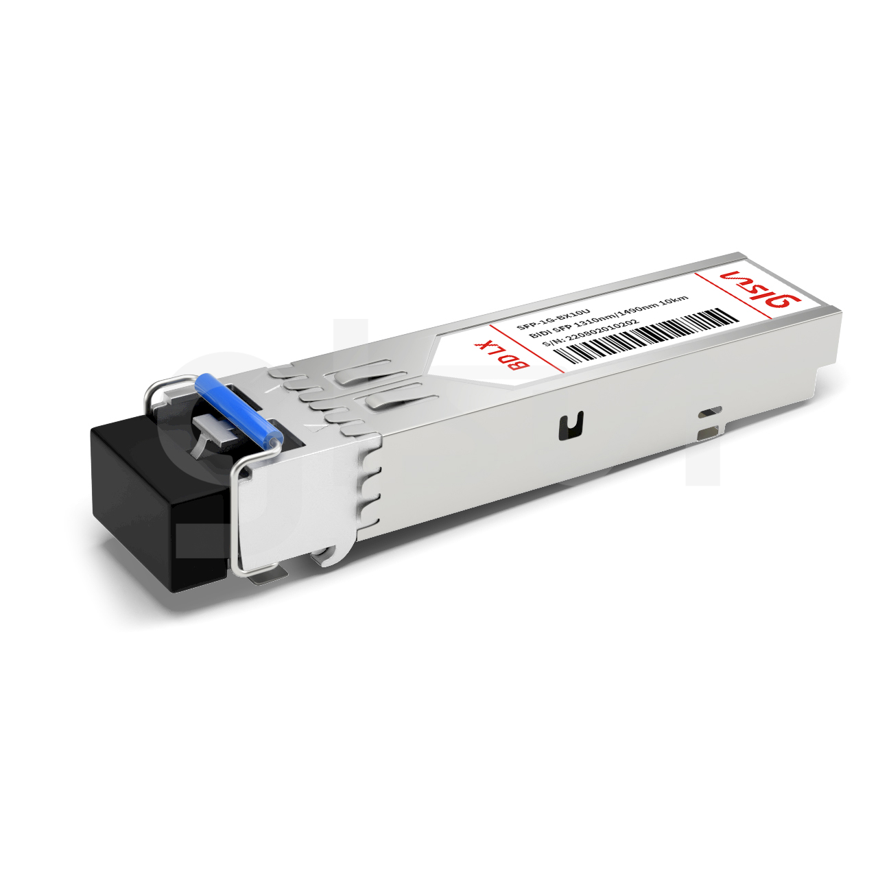 SFP-1G-BX10U Cisco Compatible, 1000BASE-BX BiDi SFP TX1310nm/RX1490nm 10km DDM Simplex LC SMF Fiber Optical Transceiver Module