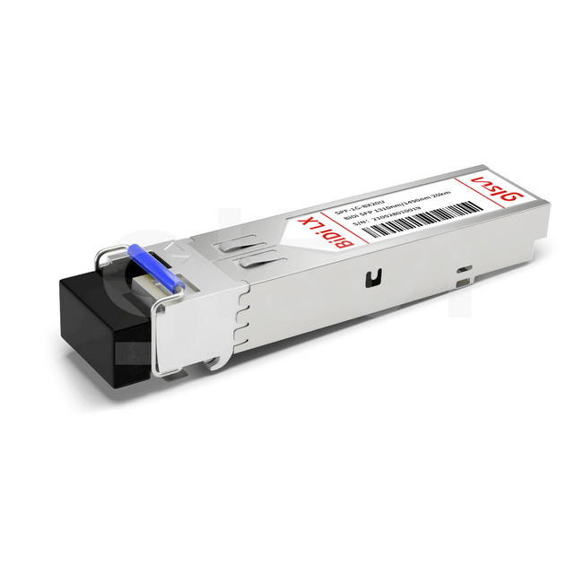 SFP-1G-BX20U Cisco Compatible, 1000BASE-BX20-U BiDi SFP TX1310nm/RX1490nm 20km DOM LC SMF Fiber Optical Transceiver Module