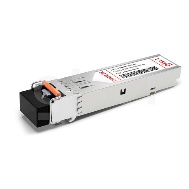 SFP-1G-CWDM-1410-80 Cisco Compatible, 1000BASE-CWDM SFP 1410nm 80km DOM LC SMF Fiber Optical Transceiver Module