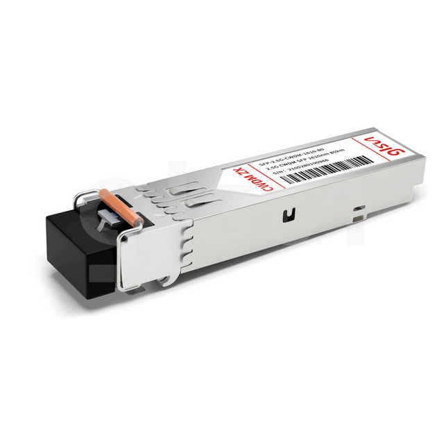SFP-2.5G-CWDM-1610-80 Optical Transceiver Module 2500BASE-CWDM SFP 1610nm 80km DOM LC SMF