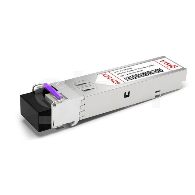 SFP-1G-BX120U Cisco Compatible, 1000BASE-BX BiDi SFP TX1490nm/RX1550nm 120km DOM LC SMF Fiber Optical Transceiver Module