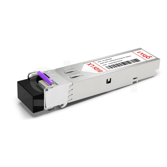 SFP-1G-BX20D Cisco Compatible, 1000BASE-BX20-D BiDi SFP TX1490nm/RX1310nm 20km DOM LC SMF Fiber Optical Transceiver Module