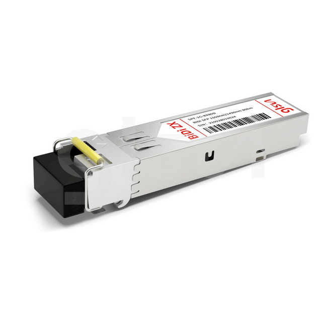 SFP-1G-BX80D Cisco Compatible, 1000BASE-BX80-D BiDi SFP TX1550nm/RX1490nm 80km DOM LC SMF Fiber Optical Transceiver Module